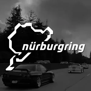 map "nurburgring" stickers,high quality and durable automobiles exterior accessories self adhesive decals