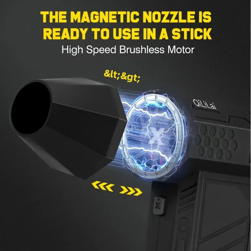 x3max handheld mini turbo jet fan,180000rpm powerful air blower compressed air duster for car dryer/pc/home qililai