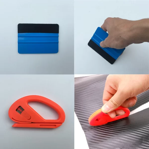 car wrap tools set rubber squeegee scraper sticker window film tint glass film application vinyl wrapping tools kit