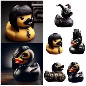 duck devil duck death rock duck statue car styling central console dashboard auto styling decoration car interior accessories