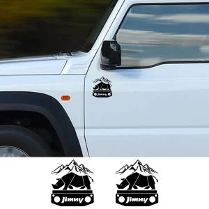 2pcs rhino adventure car stickers for suzuki jimny tuning auto accessories stylish whole body decoration vinyl film decals