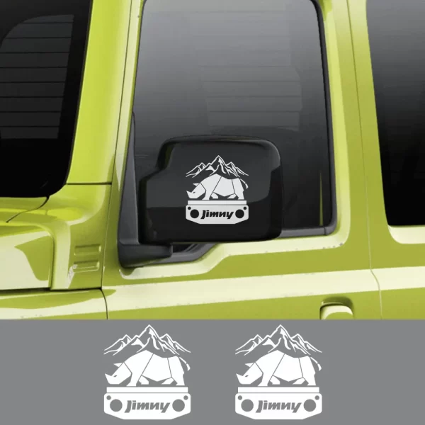 2pcs rhino adventure car stickers for suzuki jimny tuning auto accessories stylish whole body decoration vinyl film decals