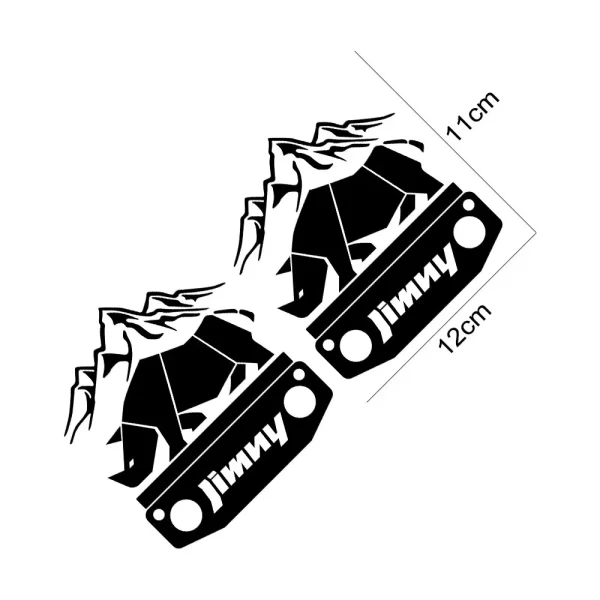 2pcs rhino adventure car stickers for suzuki jimny tuning auto accessories stylish whole body decoration vinyl film decals