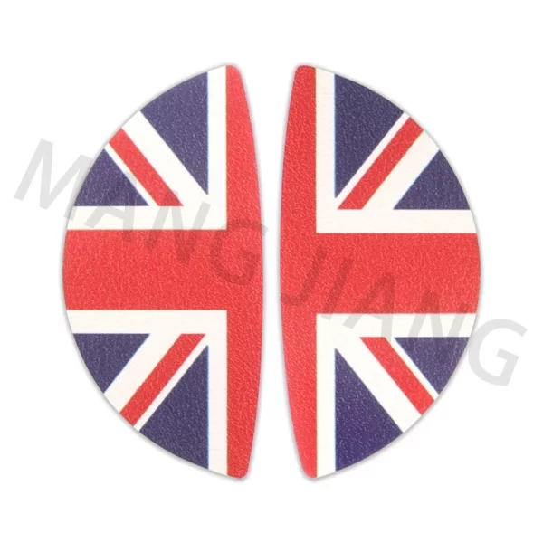 2pcs leather car front rear pull door handle sticker for mini cooper f54 f55 f56 f60 r55 r56 r60 decoration decal accessories