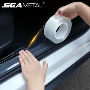 car stickers door edge protector universal car door sill sticker anti scratch transparent film protection style auto accessories