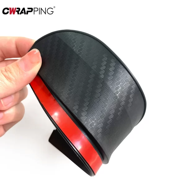 2pcs car rearview mirror rain eyebrow carbon fiber sun visor shade cover protector clear vision for rain car mirror accessories