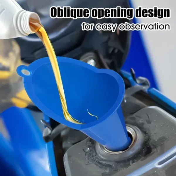 car long stem funnel gasoline oil fuel filling tools anti splash plastic oil funnel motorcycle refueling tools auto accessories