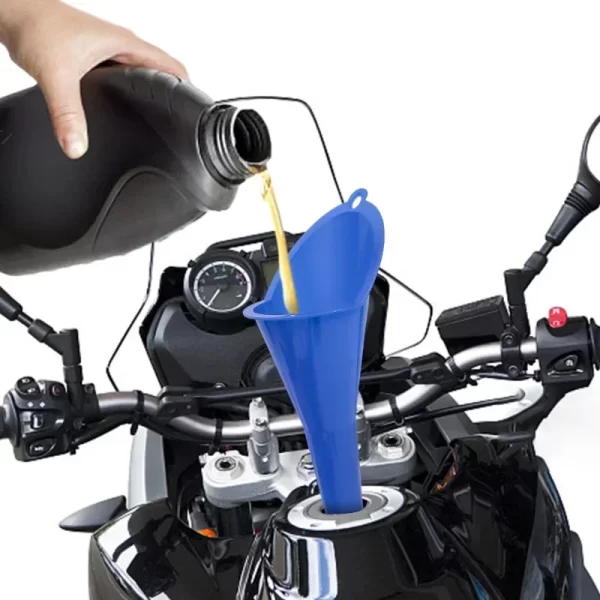 car long stem funnel gasoline oil fuel filling tools anti splash plastic oil funnel motorcycle refueling tools auto accessories
