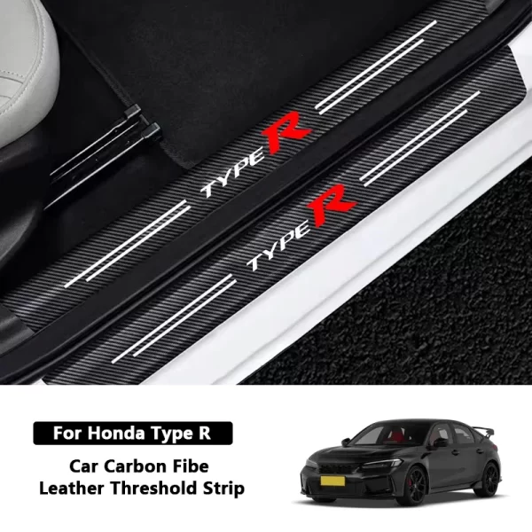 car carbon fiber decals stickers car door threshold scuff for honda type r civic accord hrv crv city jazz pilot fit accessories car carbon fiber decals stickers car door threshold scuff for honda type r civic accord hrv crv city jazz pilot fit accessories