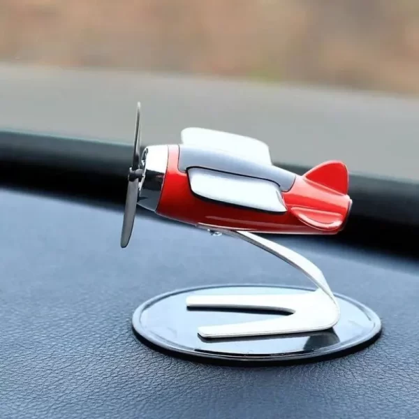 solar airplane creative men's car decoration car interior accessories desktop ornament gift for woman, man, car enthusiast
