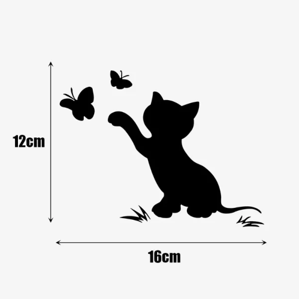 car cartoon stickers animal cat decals body reflective stickers decorative creative cat butterfly stickers cars accessories