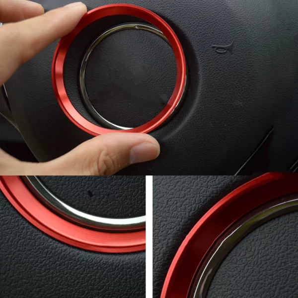 58mm car steering wheel center cover logo sticker metal ring trim accessories for mercedes benz gle cla gla w213 w246 w205 c117