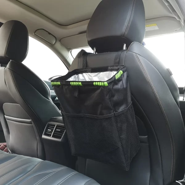 waterproof car trash can foldable large capacity hanging car trash bin rubbish container waste organizer for car accessories
