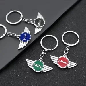 3d metal car styling keychain key chain key rings decorate for mini cooper one s jwc r55 r56 f56 r57 r58 r59 r60 car accessories