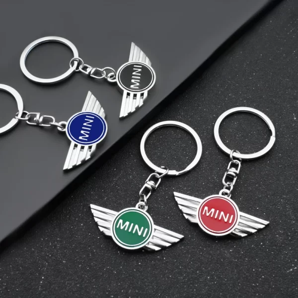 3d metal car styling keychain key chain key rings decorate for mini cooper one s jwc r55 r56 f56 r57 r58 r59 r60 car accessories