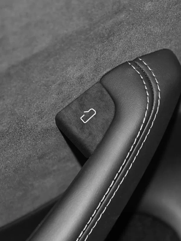 for tesla model 3 model y 2024 up made of alcantara door switch patch trim sticker cover protection decoration car accessories