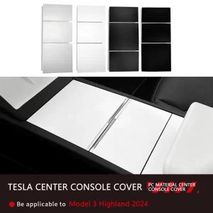 3pcs center console cover for tesla model 3 highland 2024 center control sticker decoration anti scratch interior accessories
