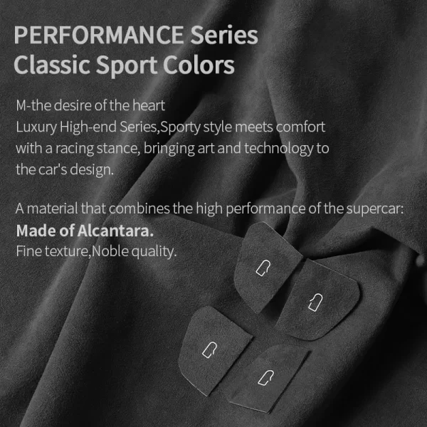 for tesla model 3 model y 2024 up made of alcantara door switch patch trim sticker cover protection decoration car accessories