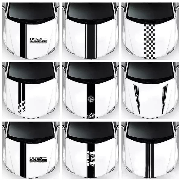 hood car sticker personalized stripe stickers auto modified body sticker hot selling car accessories decoration covering film