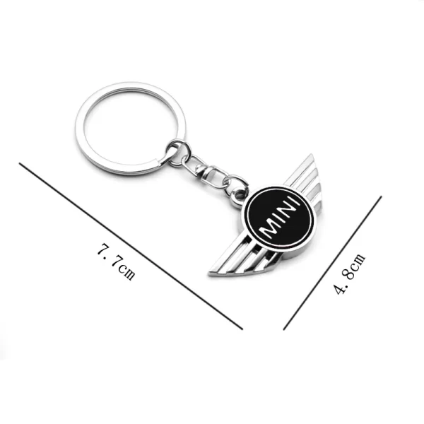 3d metal car styling keychain key chain key rings decorate for mini cooper one s jwc r55 r56 f56 r57 r58 r59 r60 car accessories