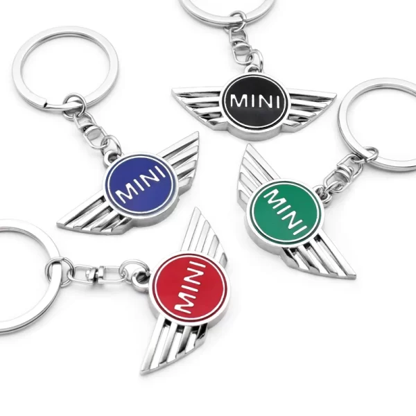 3d metal car styling keychain key chain key rings decorate for mini cooper one s jwc r55 r56 f56 r57 r58 r59 r60 car accessories