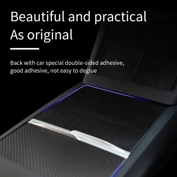 3pcs center console cover for tesla model 3 highland 2024 center control sticker decoration anti scratch interior accessories