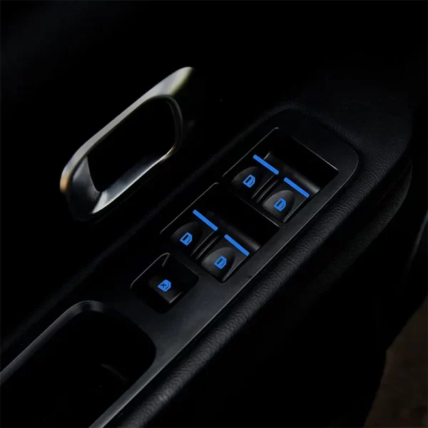 18pcs/set car luminous door window lift button stickers car windows control panel decals car interior sticker auto accessories