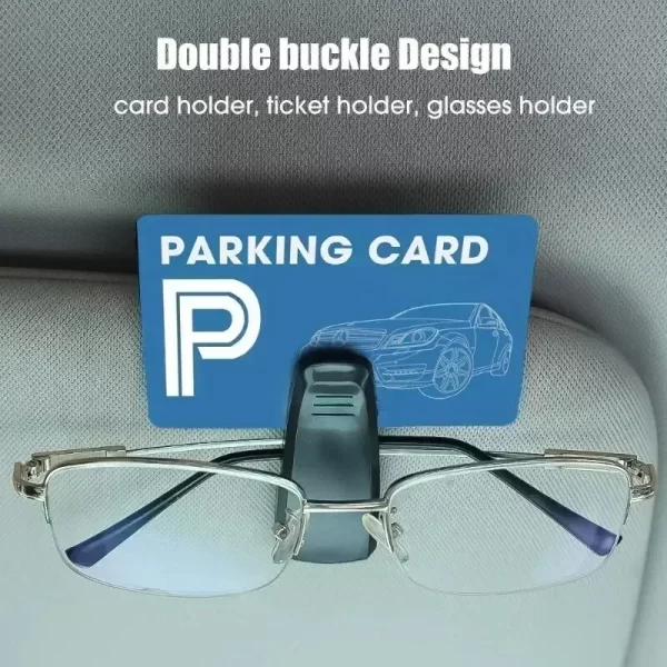 2pcs universal car auto sun visor glasses box sunglasses clip card ticket holder fastener pen case eyeglasses clips accessories