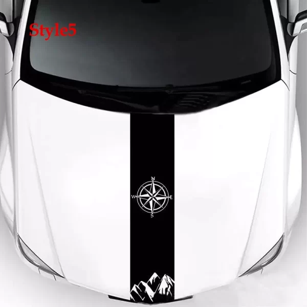 hood car sticker personalized stripe stickers auto modified body sticker hot selling car accessories decoration covering film