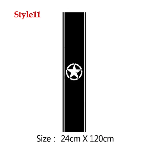 hood car sticker personalized stripe stickers auto modified body sticker hot selling car accessories decoration covering film