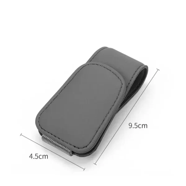 universal car auto sun visor eyeglass hanger clip leather glasses holder magnetic multi function automobile accessories storage