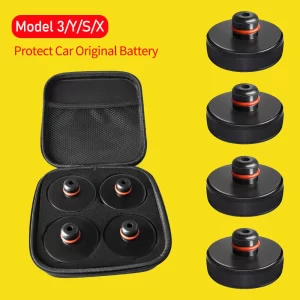 usvotov upgraded lifting jack pad for tesla model 3/y/s/x accessories sturdy rubber pucks adapter protect car original battery