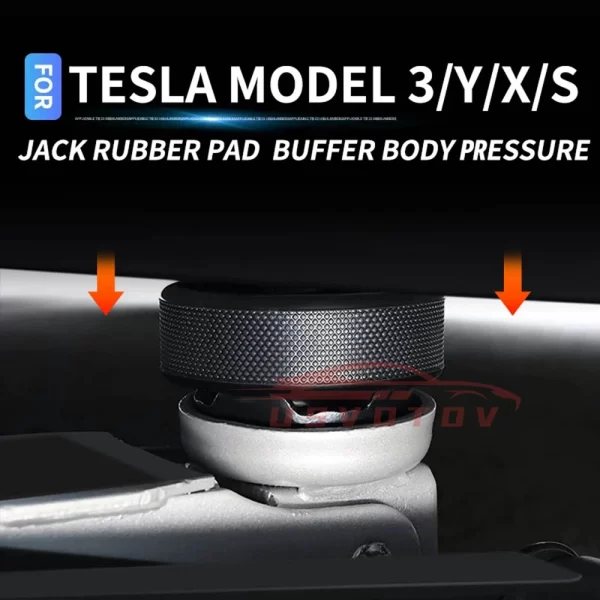 usvotov upgraded lifting jack pad for tesla model 3/y/s/x accessories sturdy rubber pucks adapter protect car original battery