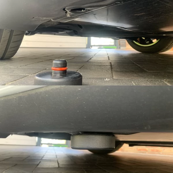usvotov upgraded lifting jack pad for tesla model 3/y/s/x accessories sturdy rubber pucks adapter protect car original battery
