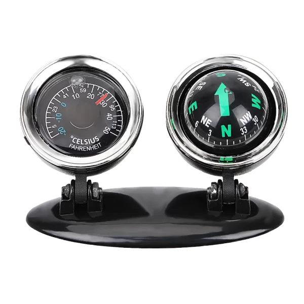 car ornaments compass thermometer guide ball dashboard meters gauge decorative truck automobile accessories interior decoration