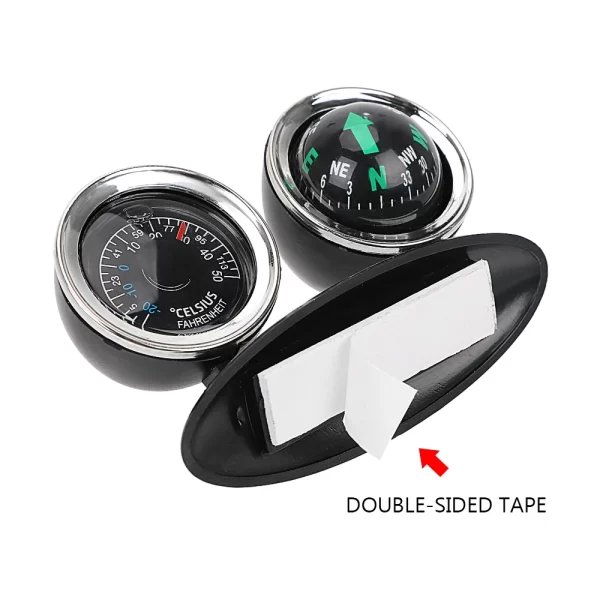 car ornaments compass thermometer guide ball dashboard meters gauge decorative truck automobile accessories interior decoration