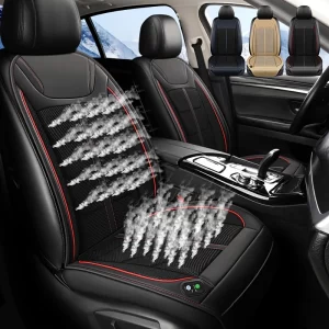 12v ユニバーサル冷却換気シートカバーカーシートカバー夏の運転通気性シートカバー冷却パッド自動車の付属品
