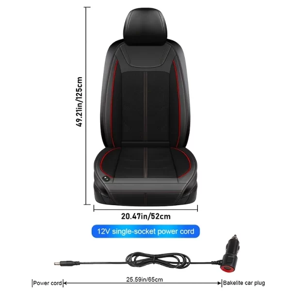 12v ユニバーサル冷却換気シートカバーカーシートカバー夏の運転通気性シートカバー冷却パッド自動車の付属品