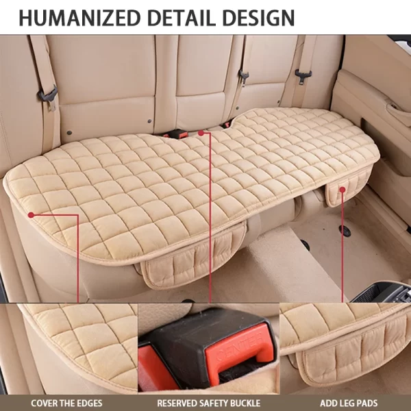 seametal ソフトカーシートカバー肌に優しい豪華な自動車シートクッションアンチスリップ自動車シートプロテクターユニバーサルセダン suv