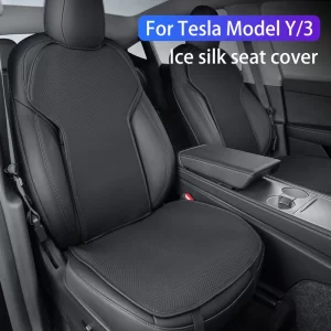 テスラ モデル3/モデルy 2019 2025 ジュニパー アイスシルク シートカバー 通気性 シートカバー 車内アクセサリー
