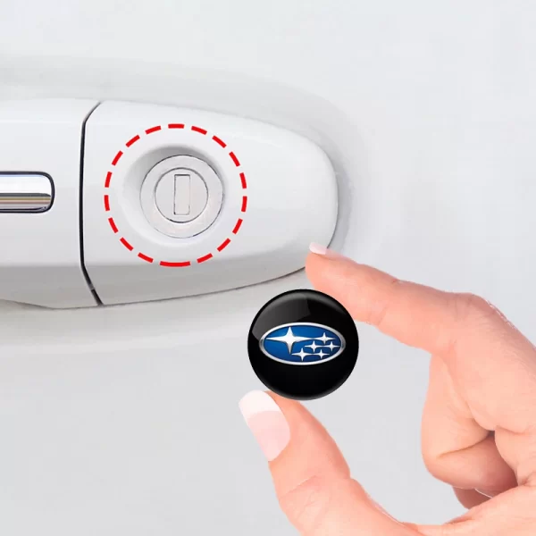 車のドアロック鍵穴アンチブロッキング保護ステッカーインテリアアクセサリースバル sti インプレッサフォレスター xv brz wrx レガシィ