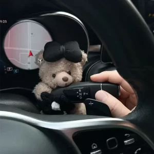 車のインターネット有名人アクセサリー車のギアシフト装飾に使用かわいいウインカー人形ワイパー人形バックミラー飾り